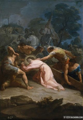 吉亚昆托，科拉多-克里斯托卡米诺德尔卡尔瓦里奥油画图片