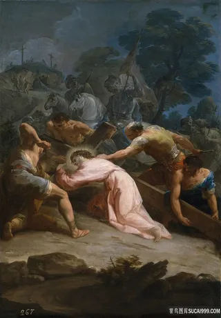 吉亚昆托，科拉多-克里斯托卡米诺德尔卡尔瓦里奥油画图片