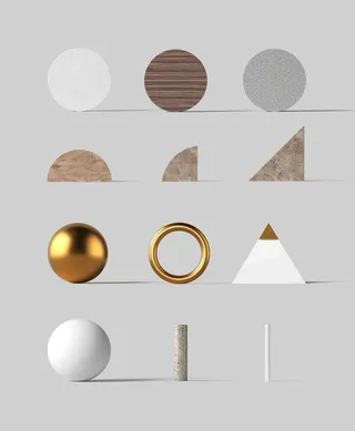 圆形立体元素背