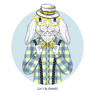 拟人动物 卡通头像