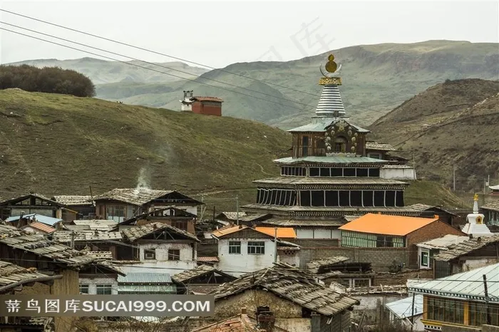 甘南郎木寺旅游人文地理景观