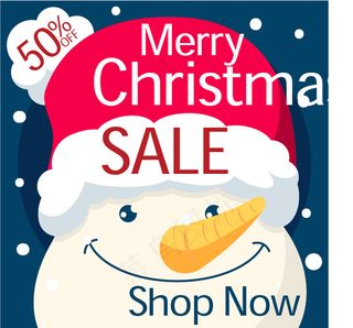 圣诞节卡通促销