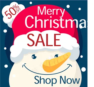 圣诞节卡通促销