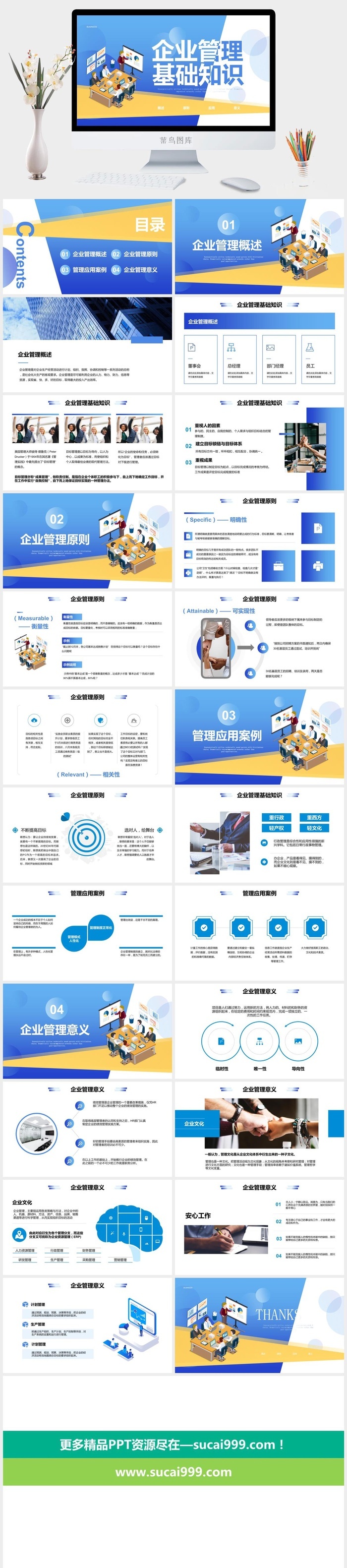 企业管理基础知识培训PPT模板