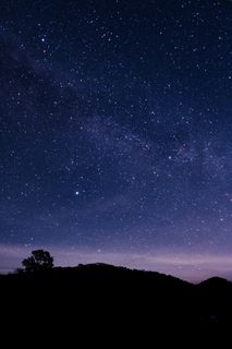 紫色浪漫星空图片 紫色浪漫星空图片
