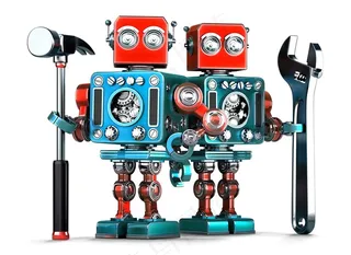 两个可爱的机器人