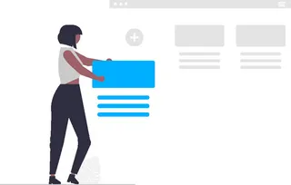 2.5d网页信息插画小图标素材