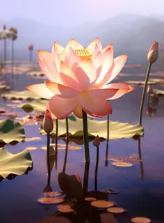 池塘荷花风景背景