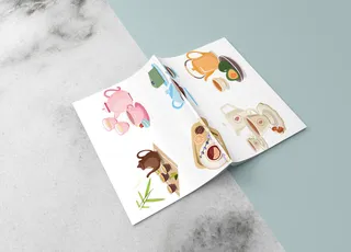 简约精致画册样机模板