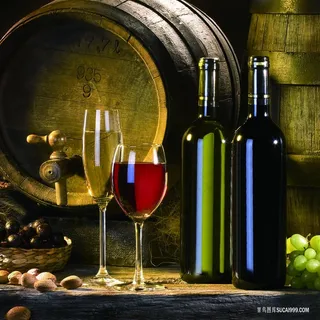 红酒葡萄酒高清油画