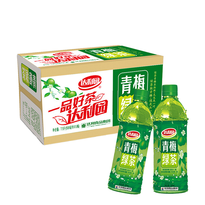 达利园 青梅绿茶超市商品白底图免抠实物摄影png格式图片透明底