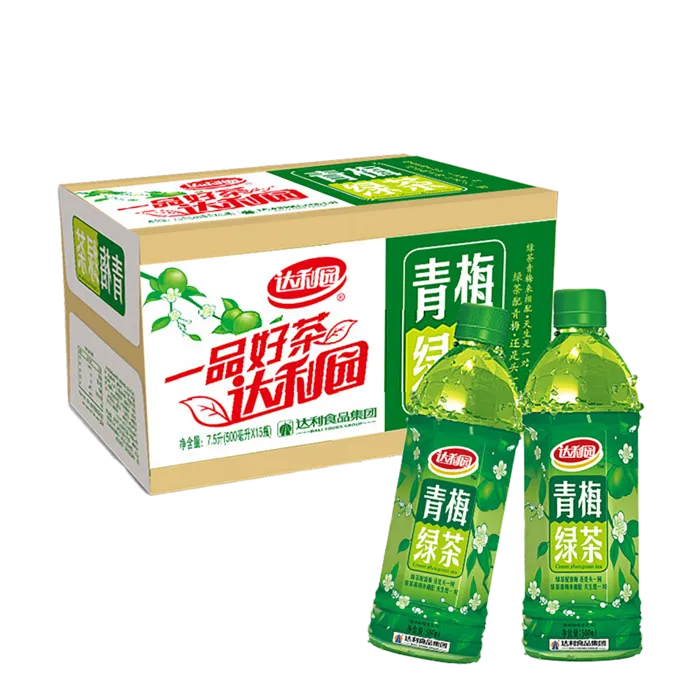 达利园 青梅绿茶超市商品白底图免抠实物摄影png格式图片透明底