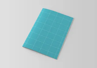 灰色简约大气画册样机