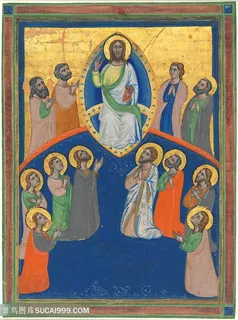 耶稣人物插画装饰画手绘插画 耶稣人物插画装饰画手绘插画