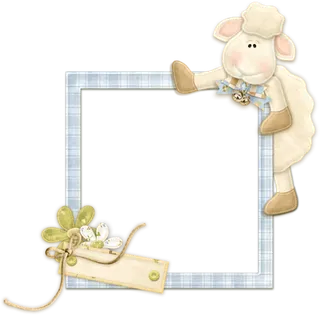 小羊布艺相框