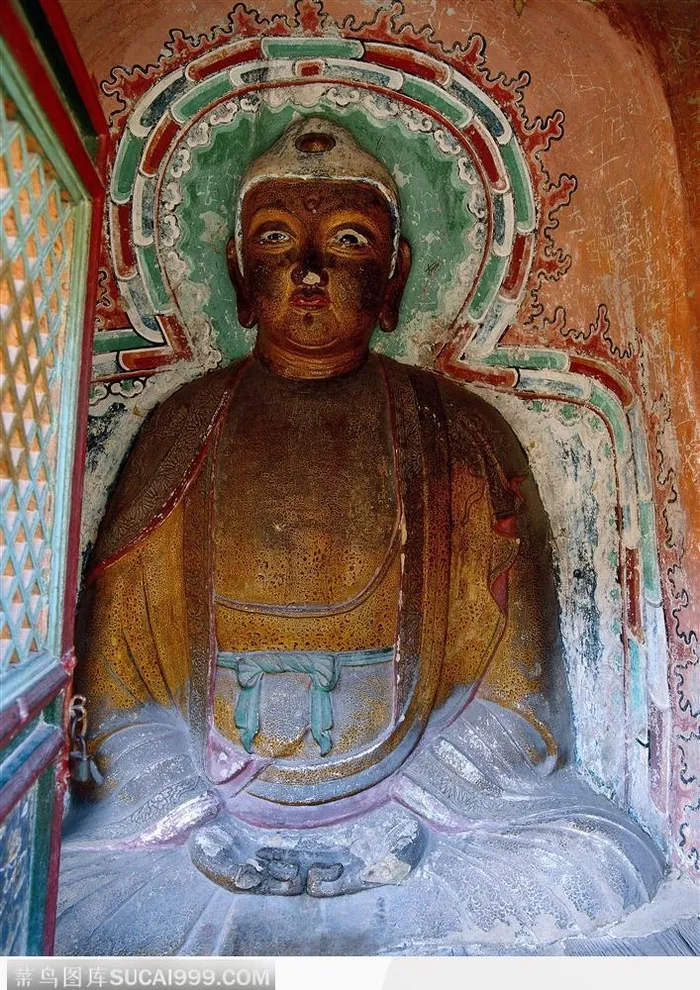 传统佛像-雕刻精美的如来佛祖