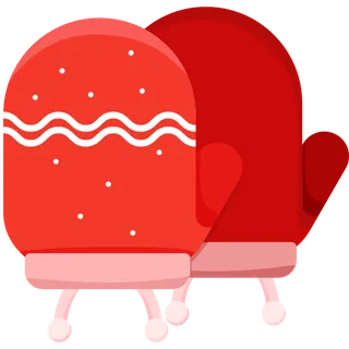 圣诞节手套元素