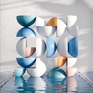 夏季游泳池背景