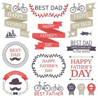 父亲节英文艺术字