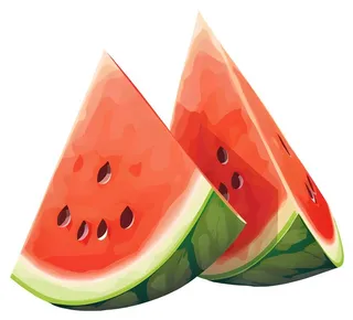 西瓜冰爽元素