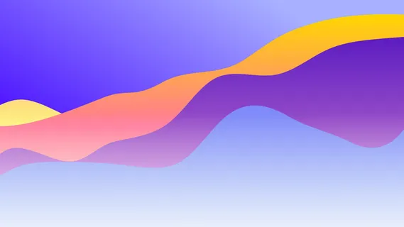 极简剪纸波浪弥散光渐变背景图设计素材