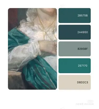 高质量插画配色色卡