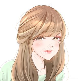 小清新手绘漫画美女图片