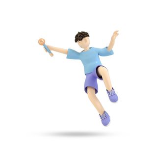 职业人物购物玩偶手办立体办公场景卡通小人元素PNG设计素材模板