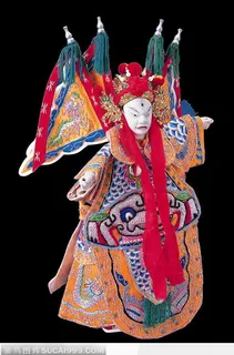 中华传统戏偶-拿刀的武将 中华传统戏偶-拿刀的武将