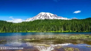 雪山湖畔美景壁纸