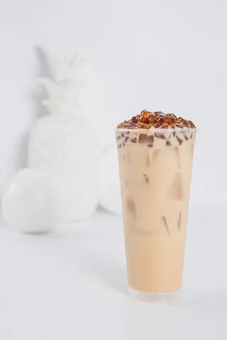 奶茶照片拍摄果汁珍珠果冻双拼