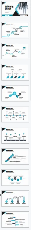 企业历史展示时间轴汇报PPT