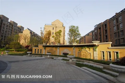 高端住宅小区休闲广场 高端住宅小区休闲广场