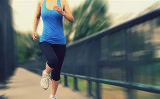 美女跑步图片素材