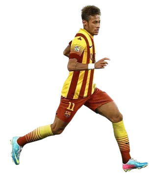 足球运动员踢球射门免抠