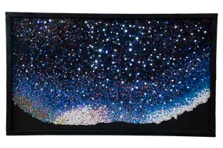 蓝色星空卡通简笔