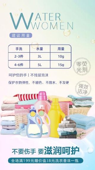 洗衣液海报