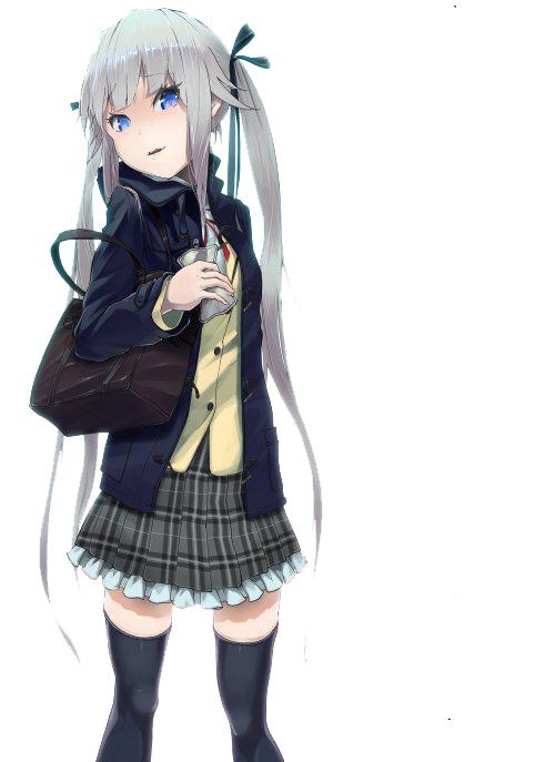 动漫女孩 PNG免抠(500x687)
