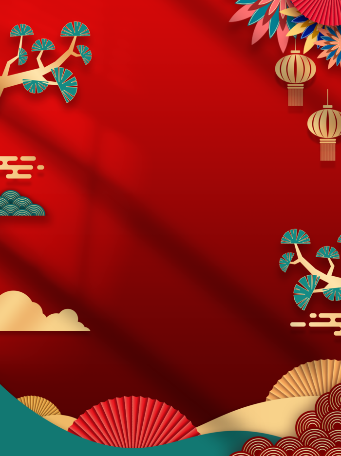 2022虎年中国风新年背景