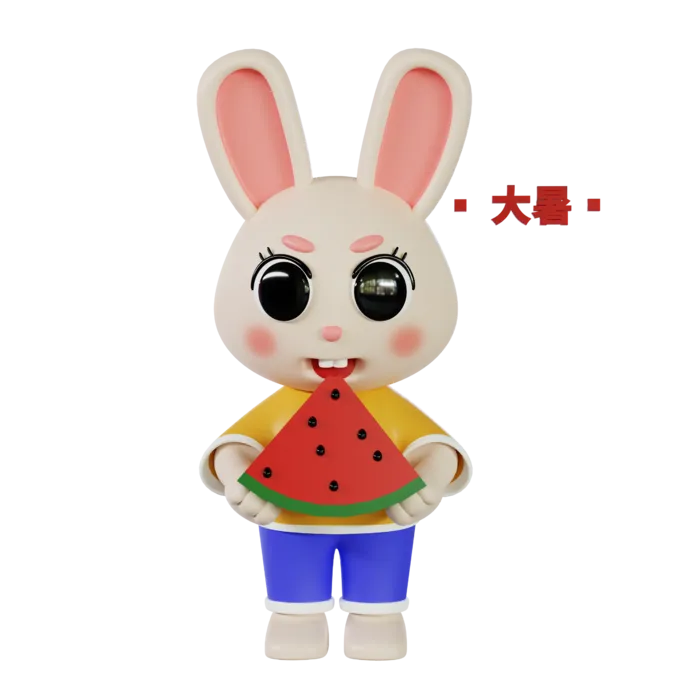 兔年二十四节气夏季模型免扣元素