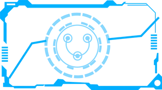 蓝色面板线条光芒科技kv主视觉素材