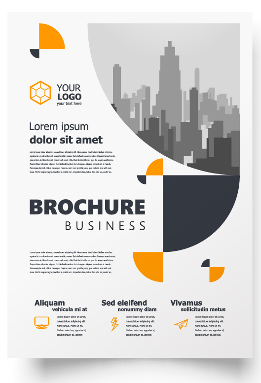 包装宣传册设计模板传单页抽象商务宣传册A4模板创意封面趋势宣传