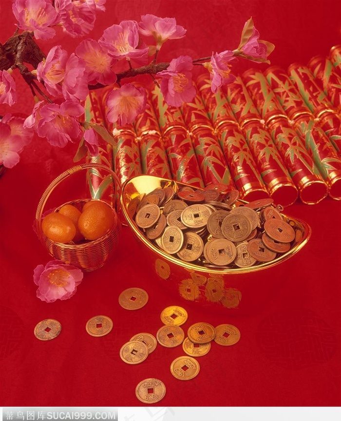 装满钱币的元宝