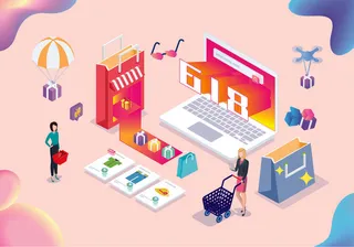 商务2.5D未来科技商务素材