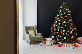 圣诞节圣诞壁炉圣诞树室内场景(84)