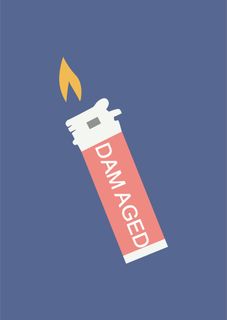 打火机卡通手绘