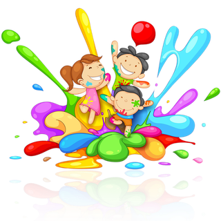 孩子玩耍卡通 (2)