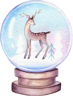 手绘插画-小鹿1