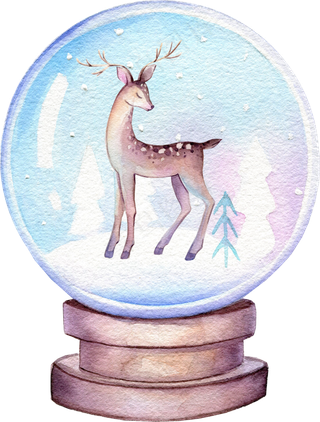 手绘插画-小鹿1