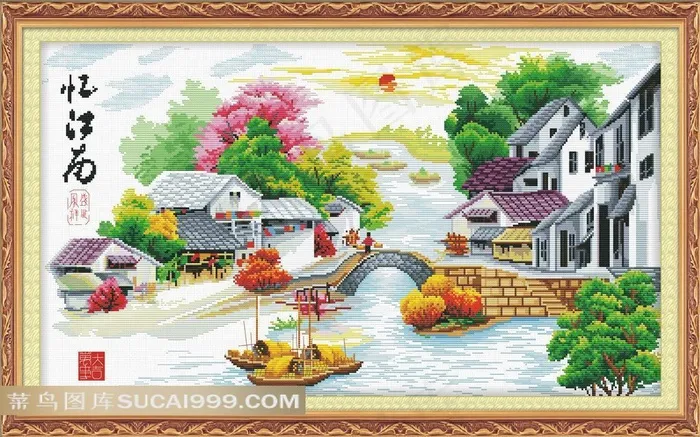 江南风景图片素材